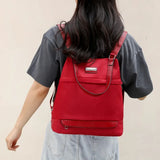 Women Backpack High PU Leather Storage Backpacks Large Capacity