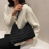 Plaid Shoulder Bag Large Capacity Casual Armpit Bag