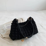 Plaid Shoulder Bag Large Capacity Casual Armpit Bag