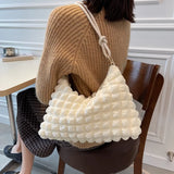 Plaid Shoulder Bag Large Capacity Casual Armpit Bag