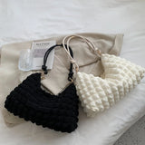 Plaid Shoulder Bag Large Capacity Casual Armpit Bag