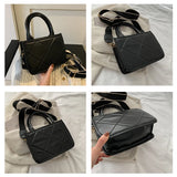 Women's Shoulder Bag Plaid Handbag Wide Strap Crossbody Bag