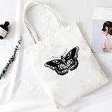 Funny Shopping Bag Shoulder Canvas Harajuku Large Capacity Messenger Women Bags