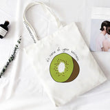 Funny Shopping Bag Shoulder Canvas Harajuku Large Capacity Messenger Women Bags