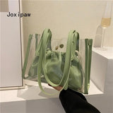 Summer Transparent Jelly Shoulder Bag Female PVC Handbag