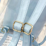Transparent Backpack Crystal Bag Outdoor PVC Travel Jelly Small Backpack