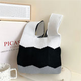 Female Shoulder Knitted Handbag Spring Summer Leisure