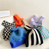 Female Shoulder Knitted Handbag Spring Summer Leisure