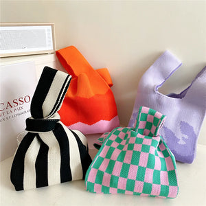 Female Shoulder Knitted Handbag Spring Summer Leisure