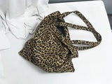 Ulzzang Leopard Canvas Bag Hip Hop Shoulder Bag Casual Messenger Bag