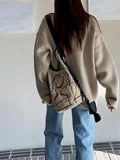 Women's Retro Shoulder Bag Graffiti Casual Bucket Bag