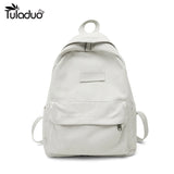 Canvas Travel Backpack Women High Capacity Zipper School Bag