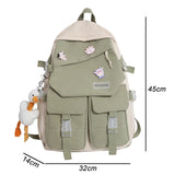 College Style Girl Backpacks Large Capacity Nylon Book Bags