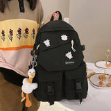 College Style Girl Backpacks Large Capacity Nylon Book Bags