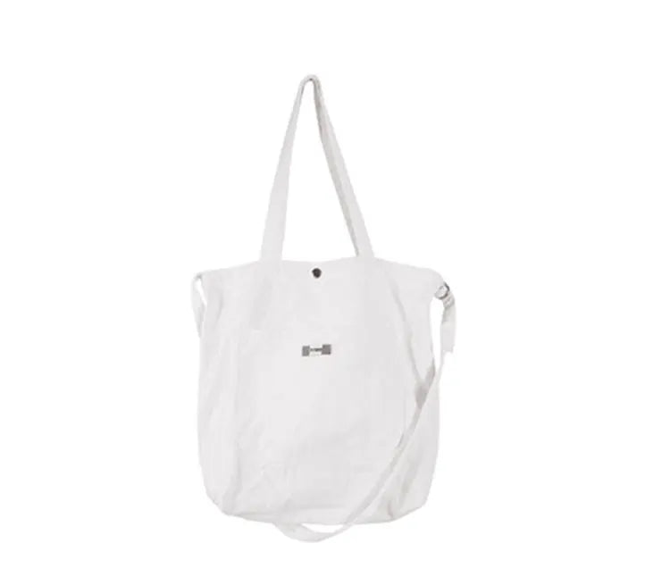 Vintage Denim Canvas Shoulder Bag for Students