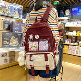Waterproof Women Backpacks Teenager Girl BookBags Laptop Rucksack