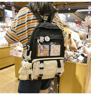 Waterproof Women Backpacks Teenager Girl BookBags Laptop Rucksack