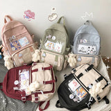 Waterproof Women Backpacks Teenager Girl BookBags Laptop Rucksack