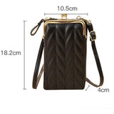 Women Diagonal Wallet Crossbody Purse Solid Messenger Bag