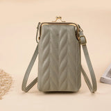 Women Diagonal Wallet Crossbody Purse Solid Messenger Bag