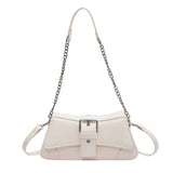 High Chains Shoulder Bags Retro Texture Messenger Bag