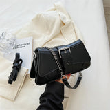 High Chains Shoulder Bags Retro Texture Messenger Bag