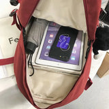 Waterproof Ladies Backpack Large Capacity Student Bag