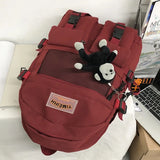 Waterproof Ladies Backpack Large Capacity Student Bag