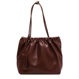Large Capacity Bucket Bag PU Leather Shoulder Bags Women Underarm Bag
