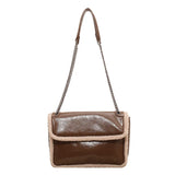 Large Capacity Woman Chains Shoulder Bags PU Leather Messenger Bags