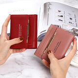 Small Clasp Letter Solid Purse Multi-card Anti-demagnetization