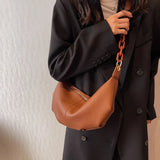 Casual Chain Ladies Messenger Bag High Texture Shoulder Bags All-match Dumpling