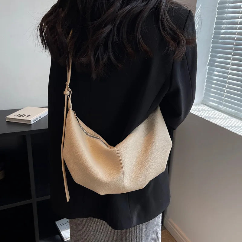 Casual Chain Ladies Messenger Bag High Texture Shoulder Bags All-match Dumpling