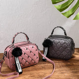 Embroidery Line Shoulder Diagonal Casual Ladies Small Square Bag