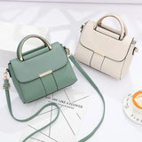 Women Handbag Small Square Bag Stitching Shoulder Bag