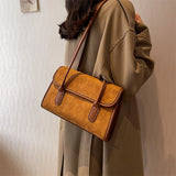 Texture Female Plush Shoulder Bags All-match Handbags
