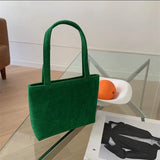 Velvet Handbag Small Square Bag for Women