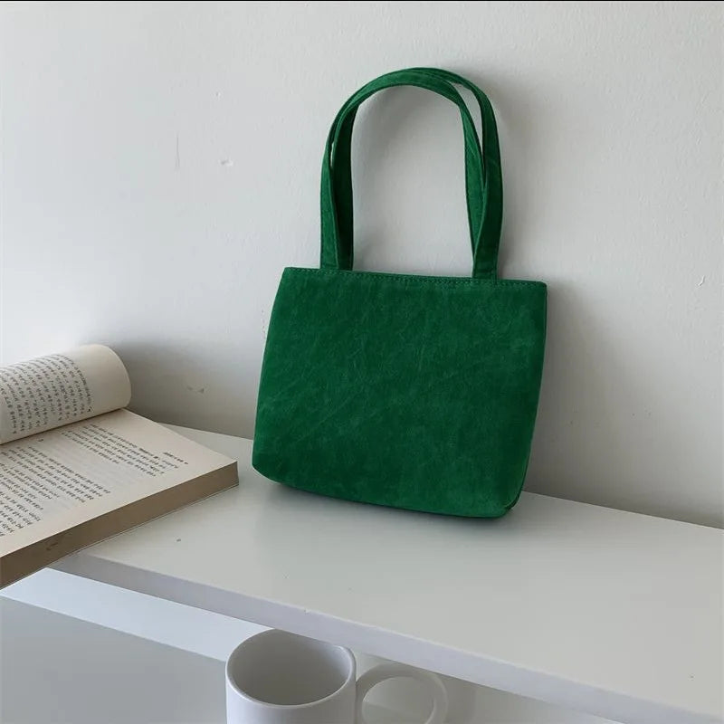 Velvet Handbag Small Square Bag for Women