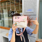 Girl Fresh Student Messenger Small Square Bag