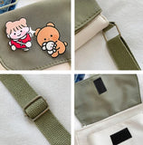 Girl Fresh Student Messenger Small Square Bag