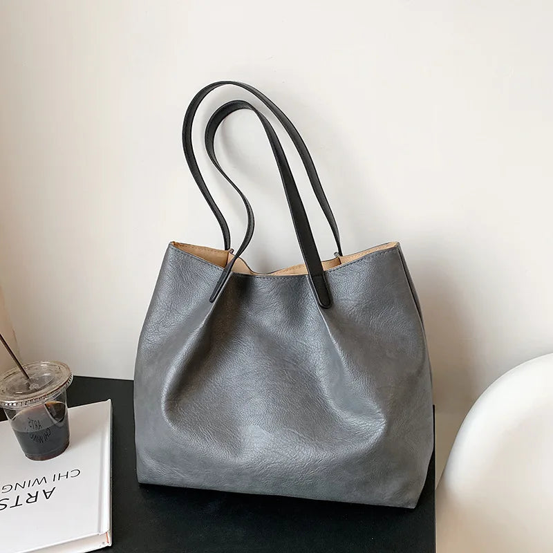 Summer Lazy Tote Bag Large-capacity One-shoulder Handbag
