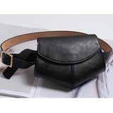 Mini Pockets Ladies PU Leather Waist Belt Bag Women Mini Disco Waist Pack