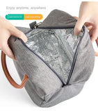 Portable Insulation Bag Aluminum Foil Lunch Bag Fresh-keeping Picnic Sac A Dos