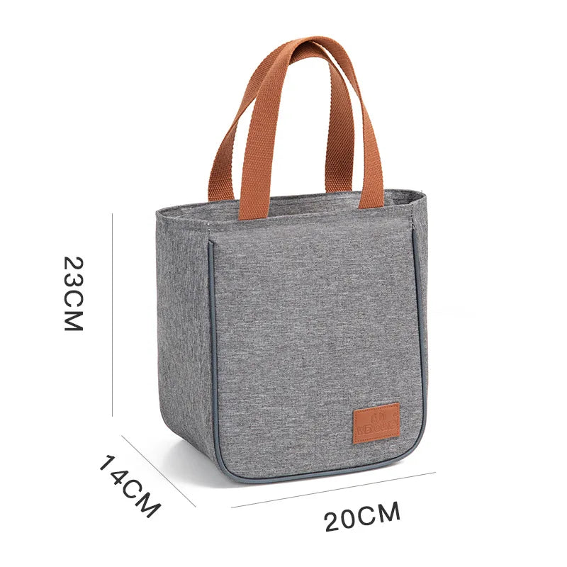 Portable Insulation Bag Aluminum Foil Lunch Bag Fresh-keeping Picnic Sac A Dos