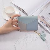 Short Fringe Student Wallet Multi-card Purse Female Anti-demagnetization
