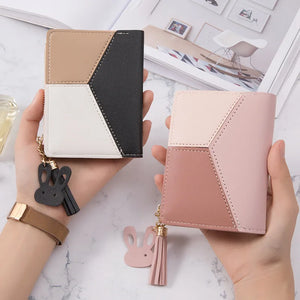 Short Fringe Student Wallet Multi-card Purse Female Anti-demagnetization