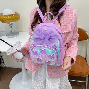 Little Princess Sequin Bow Small Backpack for Kids