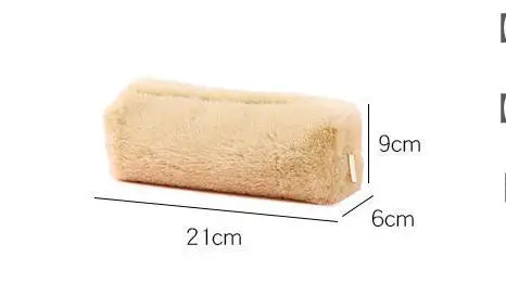 Small Fresh Girl Fluffy Square Octagonal Pen Bag