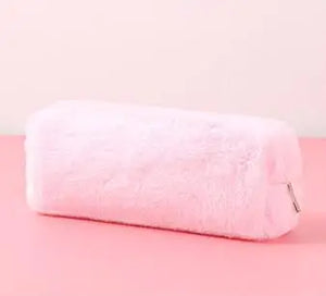 Small Fresh Girl Fluffy Square Octagonal Pen Bag