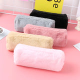 Small Fresh Girl Fluffy Square Octagonal Pen Bag